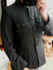 Veste 1.2.3 123 grise beaux boutons métal  38/40