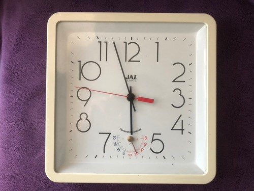Vintage horloge thermomètre - :,