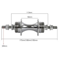 Moyeu de roue arrière fixe