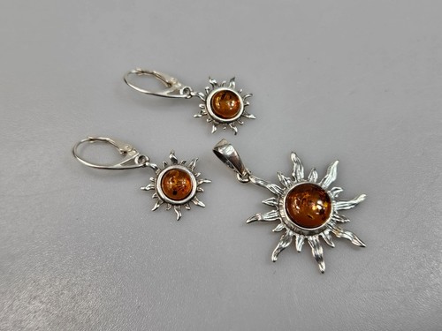 Ensemble bijoux ambre - de,