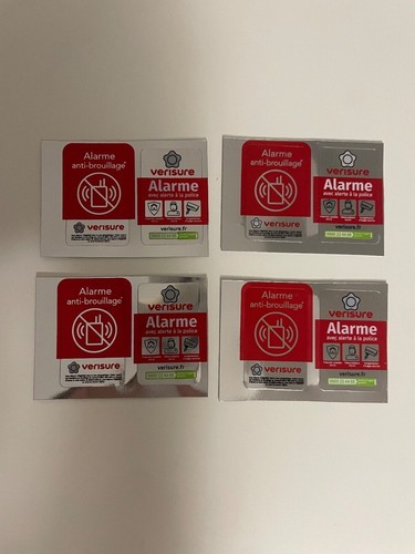 Lot autocollants 4x2 5cm - de, 8