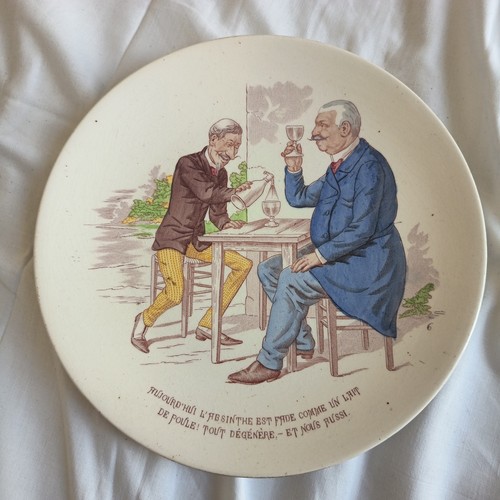 Assiette parlante faience - assiette,