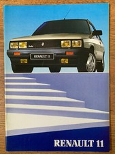 Brochure RENAULT 11 TURBO TL