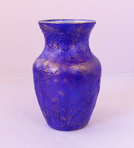 Handmade glass decorative vase - decorative,