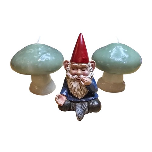 Mushroom candles set - candles, zen