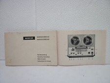 Notice   Mode d'Emploi  : pour Magnétophones UHER VARIOCORD 23 et 63