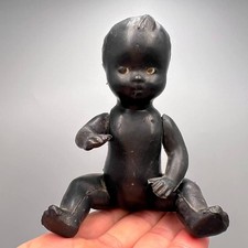 Poupée bébé garçon afro-américaine afro-américaine en plastique dur celluloïd...