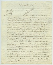 Lettre au général de division Dedon-Duclaux. Nissan pour Madrid 1811. 1er Empire