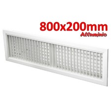 Grille de soufflage alu blanc