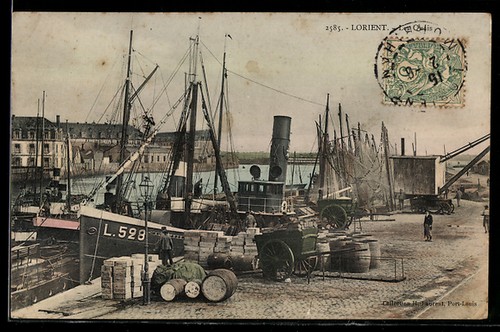 Cpa lorient les quais - les,