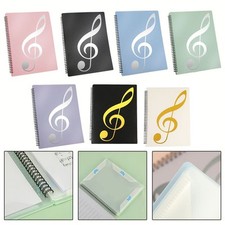 Pour porte-feuilles A4 pour musique pour partitions avec film de protection tran