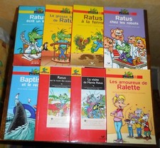 Lot 8 Livres Jeunesse RATUS POCHE 1 jaune 7 rouge Bons Lecteurs 7/9 ans