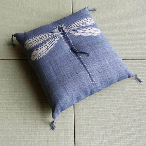 Coussin zabuton lin fait - coussin,