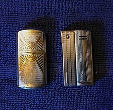 Lot de deux briquets anciens gravés Imco et ancien à mèche sans marque