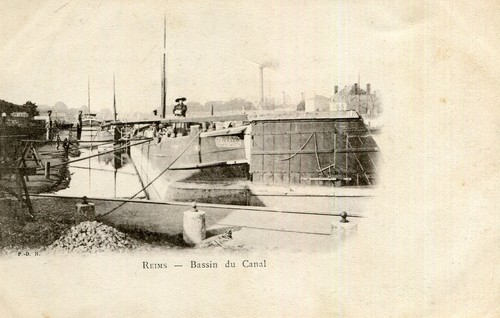 Carte reims bassin canal la - reims,