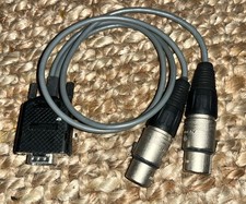 CÂBLE 2 XLR  4 Pin Femelle Neutrik / / DB9 Mâle