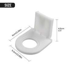 Étagères porte shampoing mural 3 pièces accessoires de salle de bain PP blanc