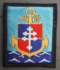 9° DIMA DIVISION INFANTERIE DE MARINE Patch insigne tissu France ORIGINAL TDM