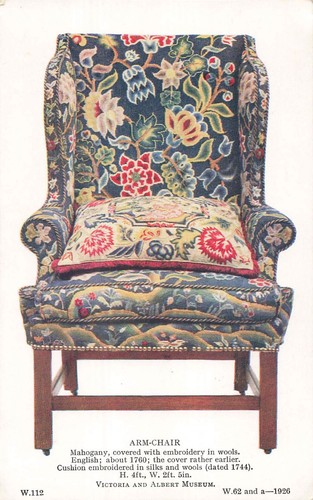Postcard 1760 fauteuil - postcard, du