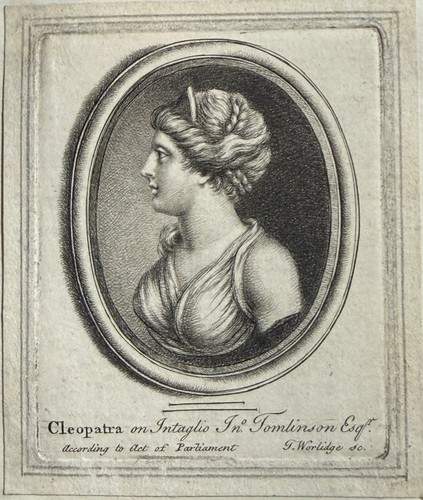 Cléopâtre sur intaille - sur, dans