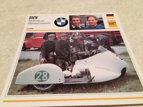 Carte moto bmw side car - side, rs