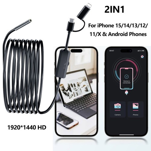 2in1 endoscope borescope - endoscope,