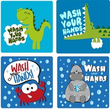 Autocollant de lavage des