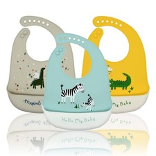 Bavoir Silicone 3 PCS Bébé