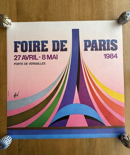 Affiche originale foire - affiche,