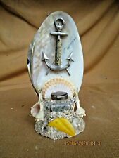 Bel encrier entouré de coquillage / souvenir de voyage