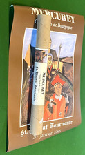 Affiche SAINT VINCENT TOURNANTE 1985 - Mercurey par Georges LAPORTE - 40 x 60 cm