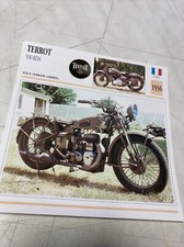 Terrot 500 RDA 1936 carte moto de collection Atlas France