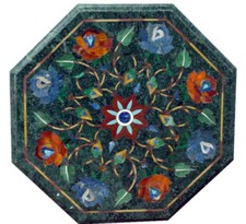 18 " Vert Marbre Table Top