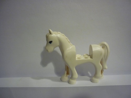 Lego white horse - white,