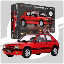 IXOMODELS - Voiture en KIT de couleur rouge - 720 pièces - PEUGEOT 205 1.9 GT...
