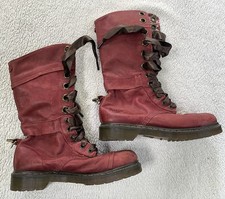 Marten red leather floral - marten,
