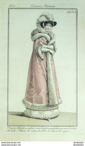 Gravure mode costume parisien - mode,