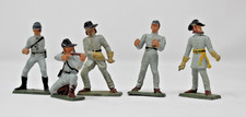 5 ANCIENNES FIGURINES STARLUX : SOLDATS SUDISTES GUERRE DE SECESSION