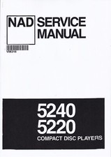 Service Manuel D'Instructions pour NAD 5220,5240