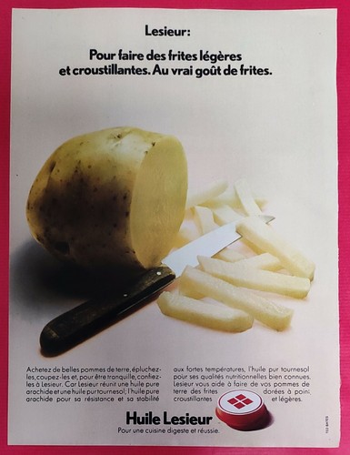 Publicité presse huile - publicité, presse: