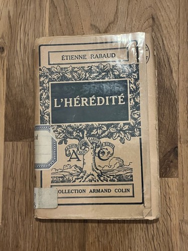 Livre hérédité par - livre, l'hérédité