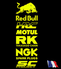 Autocollants jaune fluorescent