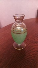 Petit vase en verre granité années 50