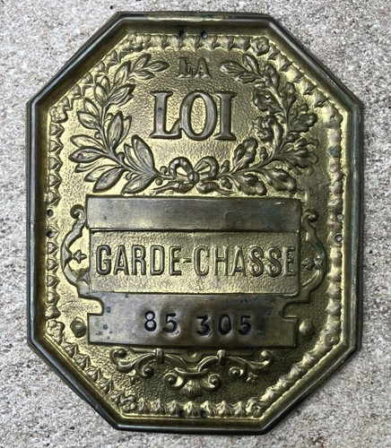Plaque métier garde - de, "garde