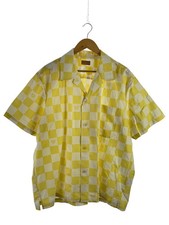 Chemises Courtes En Lin Mélangé Jaunes XXL D'Occasion