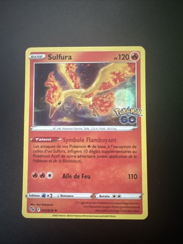 Carte pokémon sulfura 78 - pokémon, 12/78