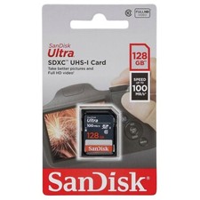 SANDISK 128 Go 100 Mo/s - Carte Mémoire SD SDXC Ultra Lite UHS-I U1 CLASSE 10