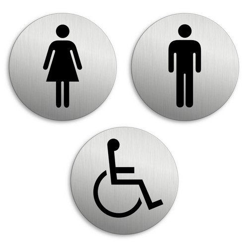 Plaque toilettes dames - wc,