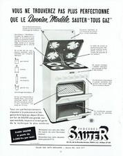  Publicité Advertising 0222  1954   Sauter  cuisinière tous gaz Alfol  Toutemai