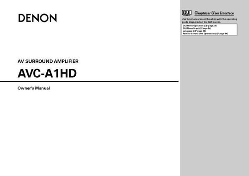 Denon avc a1hd - denon, amplifier